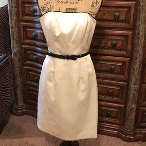 A.B.S. By Allen Swartz Satin/Silk Strapless dress.